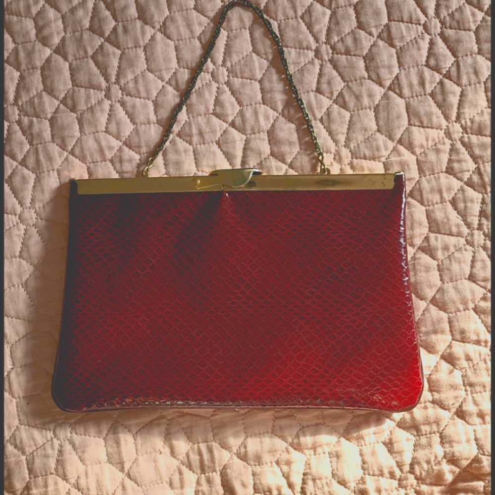 Vintage  leather clutch